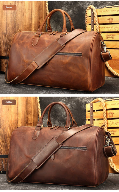 Bolso Bandolera de Cuero Vintage con Gran Capacidad para Viajes - Image 23