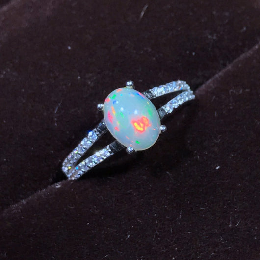 Anillo de Plata 925 con Ópalo Natural - Diseño Elegante para Mujer - Image 7