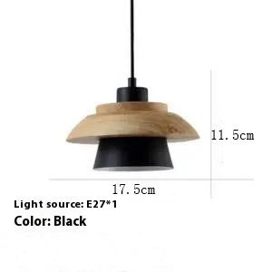 Lámpara Colgante Minimalista de Madera y Aleación Estilo Japonés - Image 7