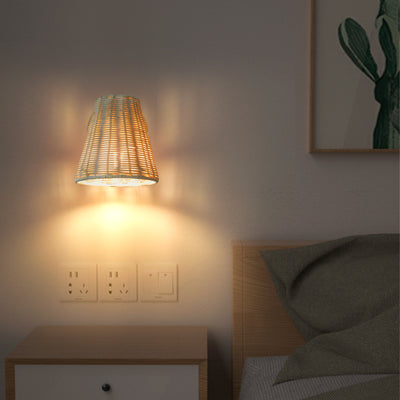 Lámpara de Pared Ratán para Espejo - Iluminación Decorativa Junto a la Cama - Image 8