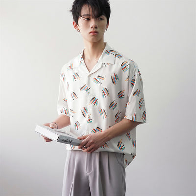 Camisa Casual de Verano con Estampado Exclusivo para Hombre - Image 13