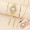 Reloj de Lujo para Mujer con Cristales Brillantes y Pulsera Ajustable