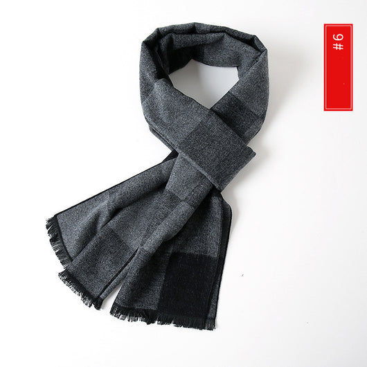 Bufanda de Cachemira Extendida Versátil para Hombre - Image 39