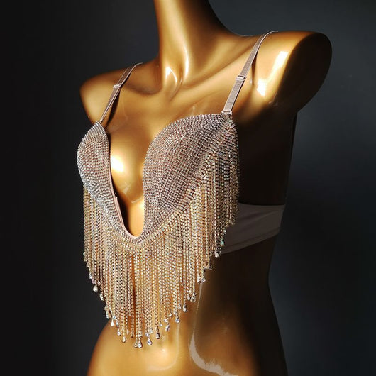 Bikini Triángulo Diamond Tassel con Copa Micro Reforzada - Image 9
