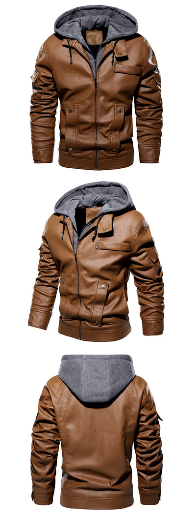 Abrigo de Cuero para Hombre Elegante y Cálido - Image 11