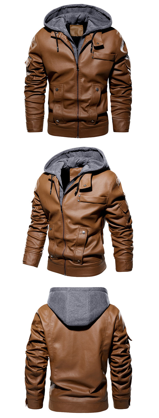 Abrigo de Cuero para Hombre Elegante y Cálido - Image 11