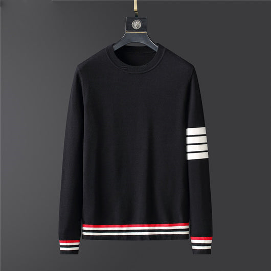 Suéter Grueso de Cuello Redondo para Hombre - Largo Invierno - Image 6