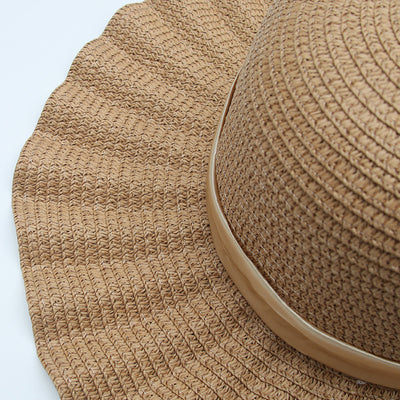 Sombrero Playero de Ala Ancha con Patrón de Conchas y Lazo Festivo - Image 17