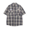 Camisa Casual de Cuadros Manga Corta para Hombre