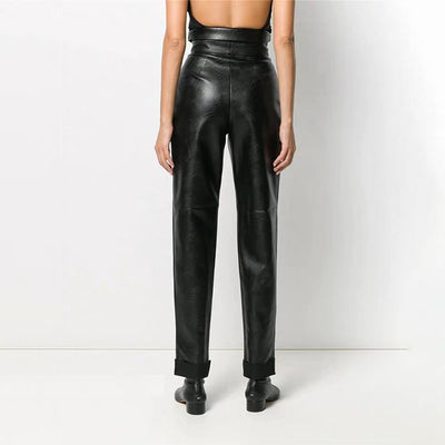 Pantalones de Cuero Ajustados - Image 3