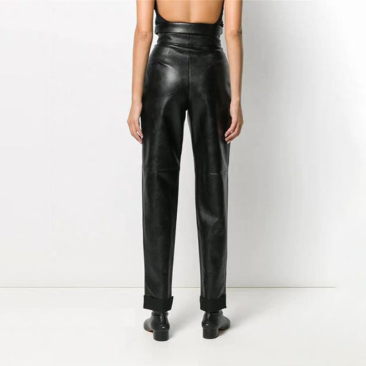 Pantalones de Cuero Ajustados - Image 3