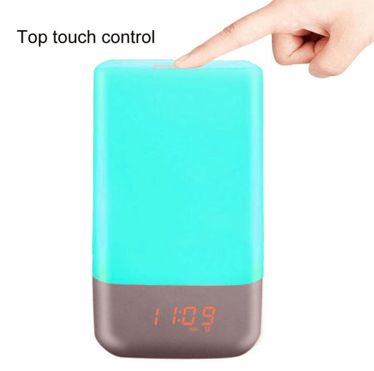 Lámpara Despertador Inteligente LED con Luz Amanecer y Colores Personalizables