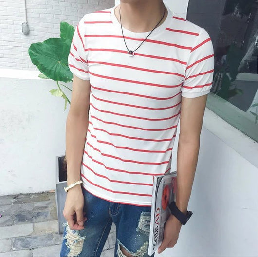 Playera a Rayas Casual para Hombre - Image 48
