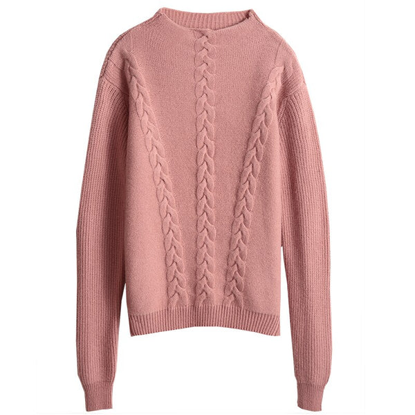 Suéter de Cuello Alto en Cashmere para Otoño e Invierno