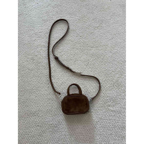 Bolsa Cintura Mini de Cuero Genuino con Dije Bowling