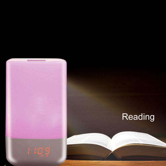 Lámpara Despertador Inteligente LED con Luz Amanecer y Colores Personalizables