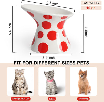 Comedero Elevado Cerámico Ancho para Gatos - Diseño Inclinado Antiúlcera - Image 4