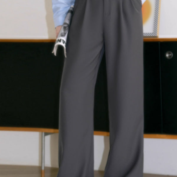 Pantalones Casuales Otoñales para Mujer con Corte Holgado y Caída Elegante
