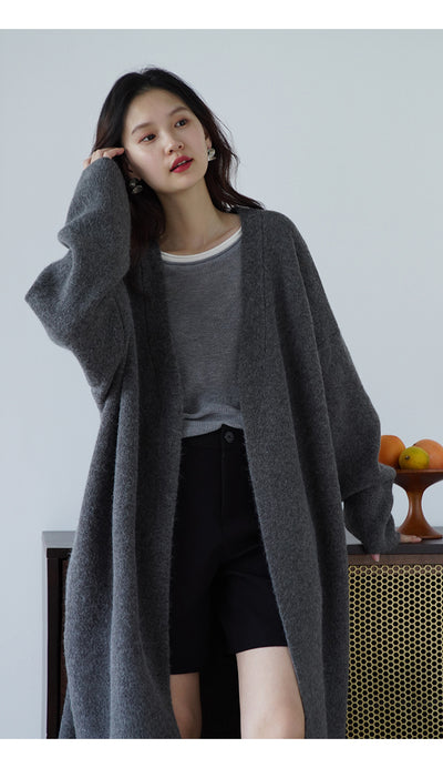 Cardigan Largo Tejido Suelto para Mujer - Abrigo Acogedor - Image 21