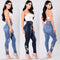 Calça Jeans Bordada Feminina