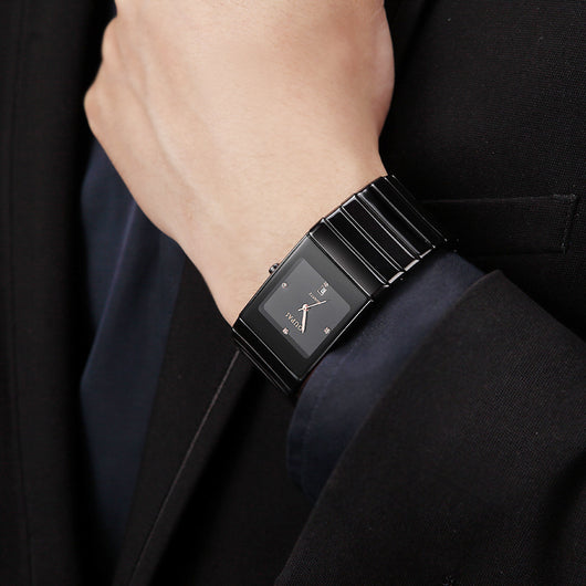 Reloj Cuadrado de Cerámica Resistente al Agua para Hombre - Image 2