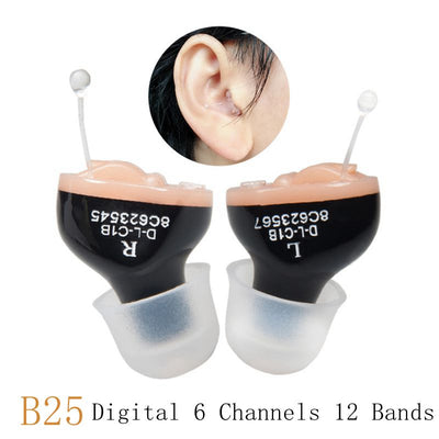 Audífono Digital Invisible CIC B25 - Sonido Cristalino Portátil