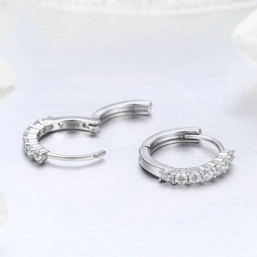 Aretes de Plata 925 con Circonita - Diseño Europeo y Americano - Image 3