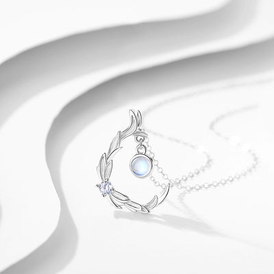 Collar de Plata Esterlina para Mujer con Cristal Coloreado - Cadena Clavícula Bosque Pequeño S925 - Image 8