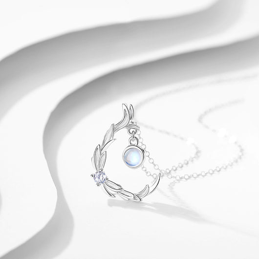Collar de Plata Esterlina para Mujer con Cristal Coloreado - Cadena Clavícula Bosque Pequeño S925 - Image 8