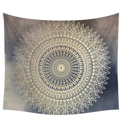 Tapiz Mandala Indio Verde Azul Floral - Manta Multiusos 210x150cm - Image 9