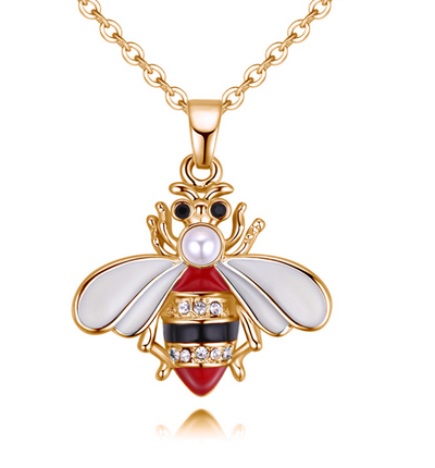 Collar Colgante Abeja Dorado con Cristales - Joya Verano Mujer - Image 10
