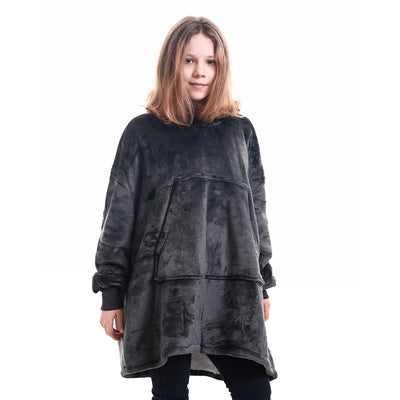 Sudadera con Capucha Mujer Doble Capa Franela Casual - Image 14