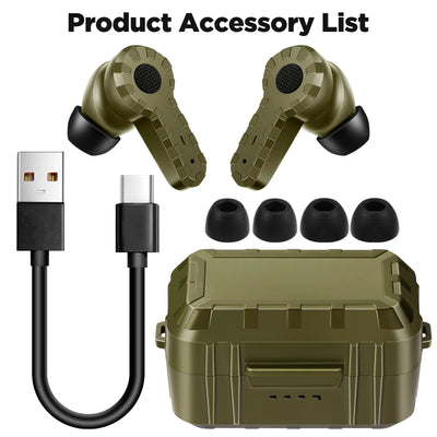 Auriculares Tácticos de Reducción de Ruido con Micrófono y Carga Recargable - Image 8