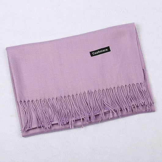 Bufanda de Cashmira Artificial Liso para Mujer 220g - Chal Cálido y Elegante - Image 44