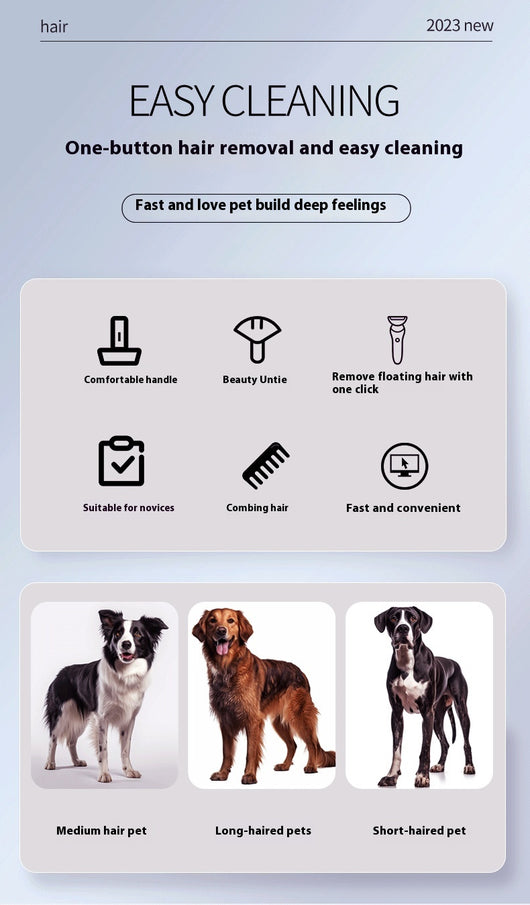 Peine Desanudador y Rasurador para Mascotas - Tecnología de Un Clic - Image 12