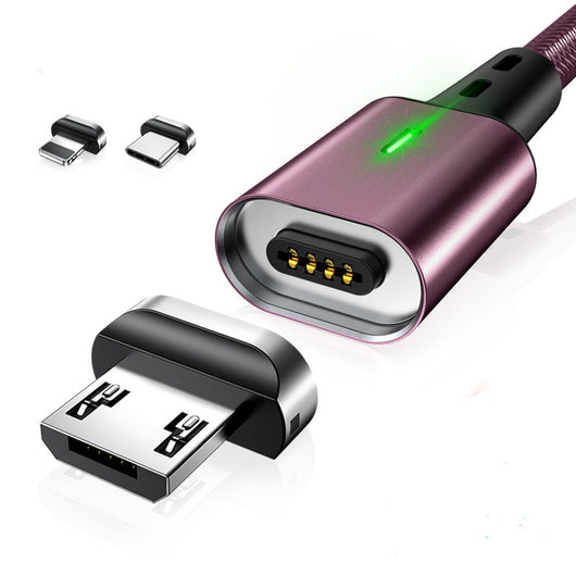 Cable Magnético 3 en 1 Trenzado Compatible con Apple - Image 5