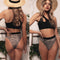 Bikini Estampado Leopardo con Diseño Asimétrico