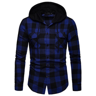 Sudadera Casual a Cuadros con Capucha y Mangas Largas para Primavera y Otoño - Image 7