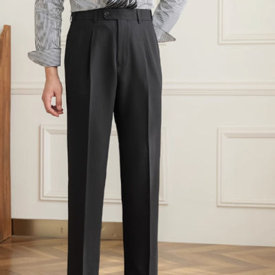 Pantalón de Talle Alto Estilo Retro sin Planchado con Cintura Elástica - Image 11