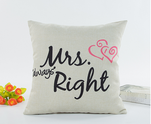 Funda de Almohada de Lino para Parejas Enamoradas - Image 4