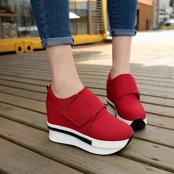 Zapatos Casuales Mujer Plataforma Gruesa Estilo Coreano - Suela Acolchada Confort