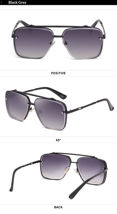 Gafas de Sol Retro Metal Cuadradas para Hombre - Estilo Vintage Trendy - Image 20