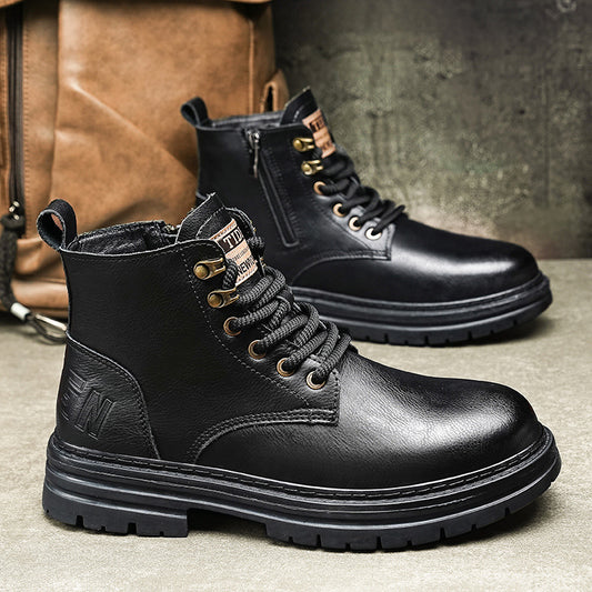 Botas de Trabajo Vintage Americano Alto Otoño Invierno - Image 2