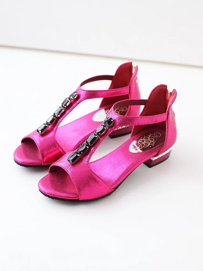Sandalias Tipo Thong Talla Grande con Tacón Bajo y Detalles de Strass - Image 8