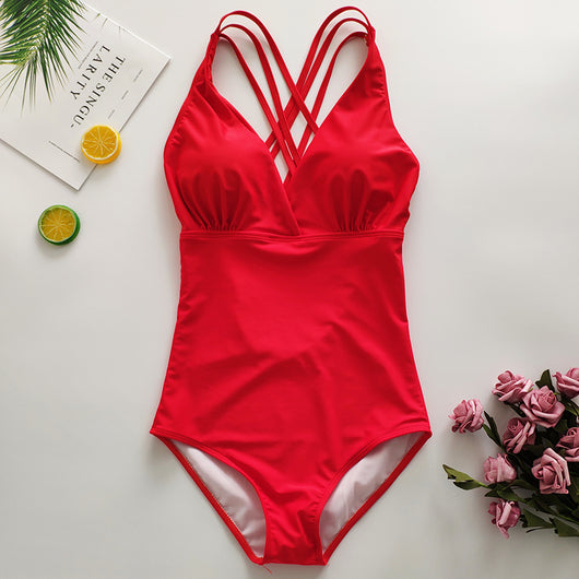 Bikini Triangular Ajustado de Una Pieza - Image 11