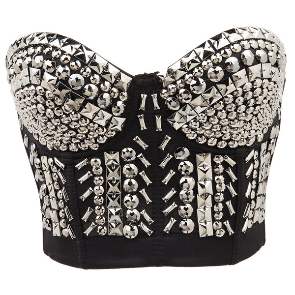 Sostén Sexy con Lentejuelas Punk para Mujer
