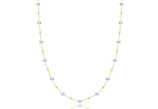 Collar de Perlas de Agua Dulce Gypsophila 5.5-7.5mm - Image 2