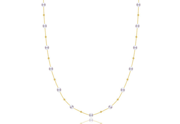 Collar de Perlas de Agua Dulce Gypsophila 5.5-7.5mm