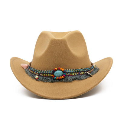 Sombreros Vaquero de Fieltro Enrollado Unisex - Image 18