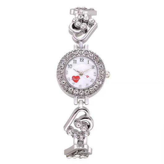 Reloj de Pulsera Dama con Diamante en Forma de Corazón y Esfera Pequeña - Image 2